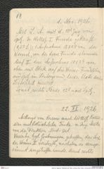 Seite 20, Tagebuch "Willendorf (ab 1926) | Joching | Neol. Grab b. Emmersdorf (NHMW-PRAE-BBB-36)